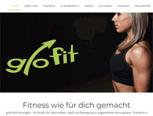 Tablet Screenshot of gofit-badkissingen.de